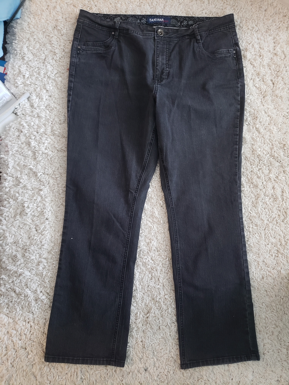 Santana Women's Black Straight-Leg Jeans